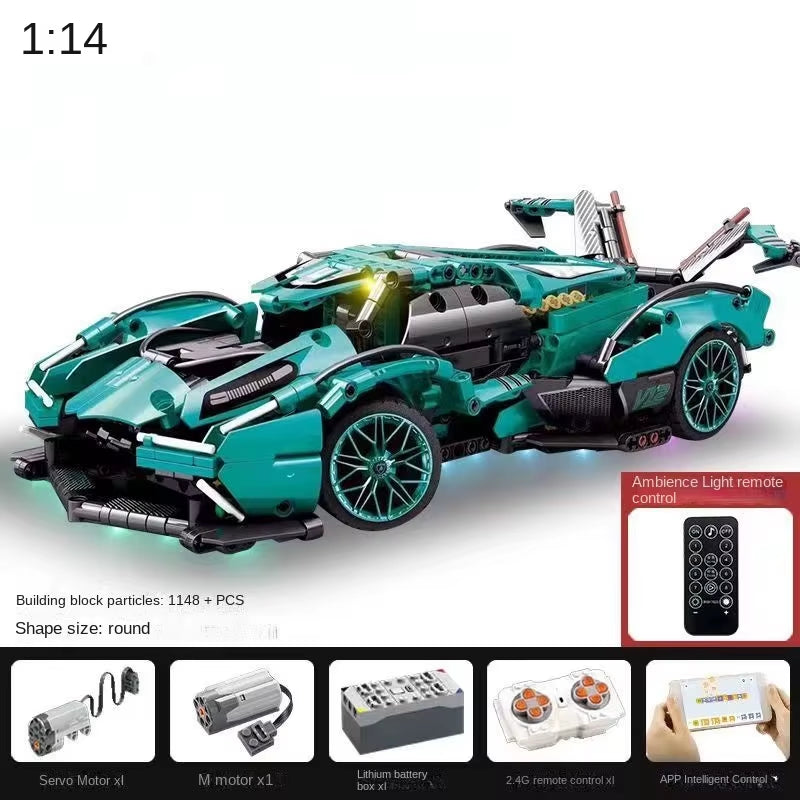 2023 Building Blocks Concept Edition Sports Car Super Racing Building Blocks Brick Model Overspeed Car Toy Children'S Gift