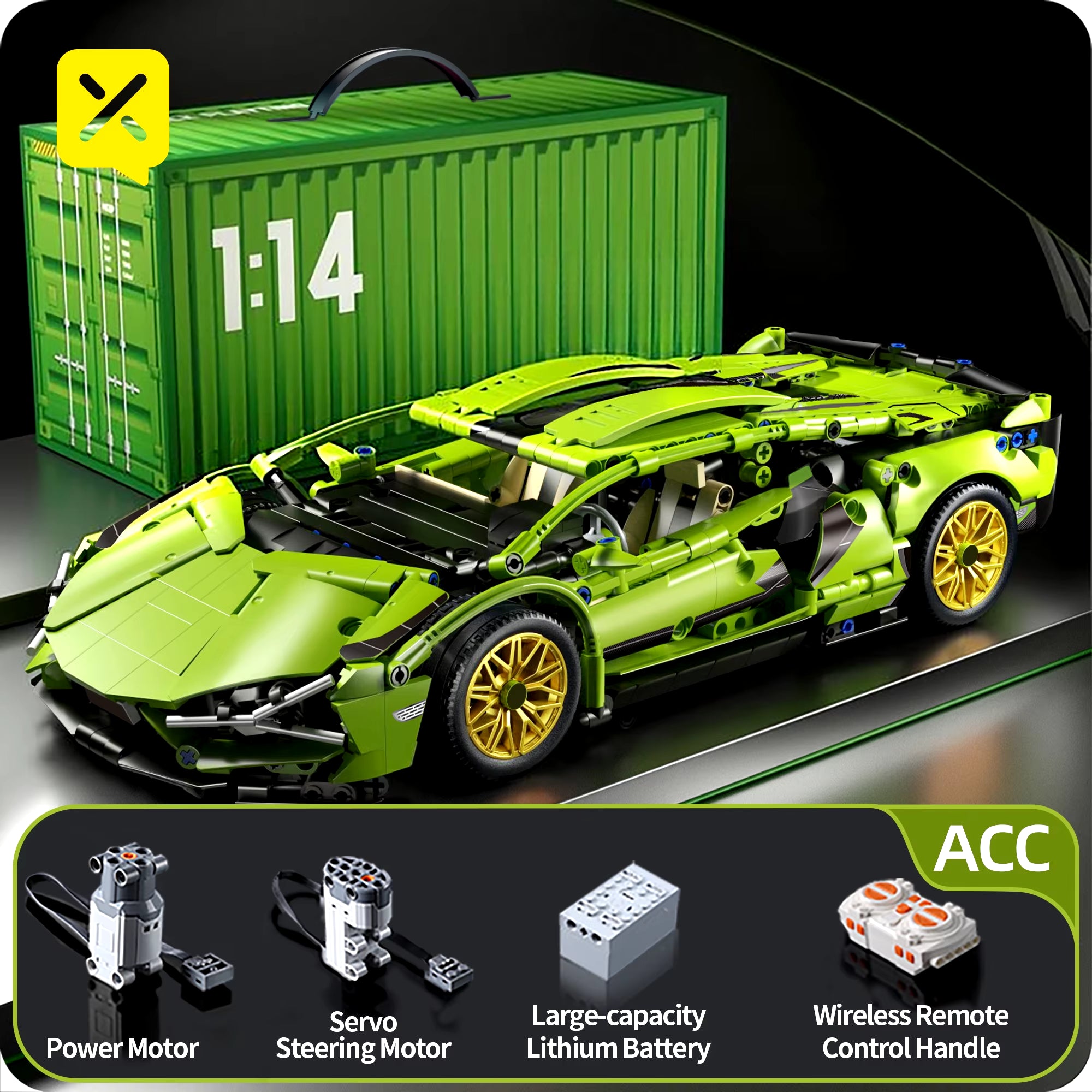 Toylinx Technical Building Blocks Racing Sport Car Speed Vehicle Model City Mechanical Super Bricks Puzzle Toys Adult Gift